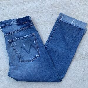 Mother Superior Jeans The Scrapper Cuff Ankle Fray